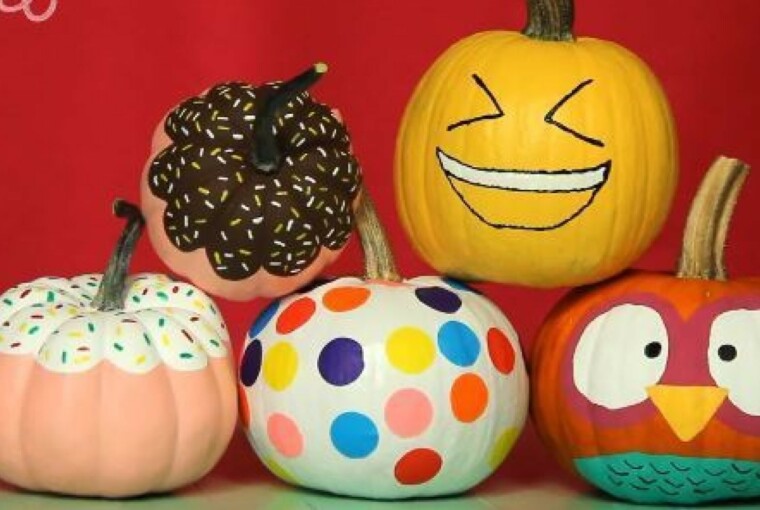 16 Amazing Pumpkin Painting Ideas - Pumpkin Painting Ideas, Pumpkin Ideas, No-Carve Pumpkin Decorating, No-Carve Pumpkin, DIY pumpkin