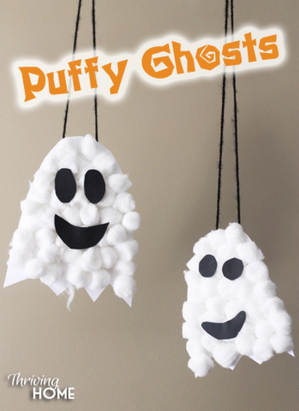 15 Non-Spooky Halloween Ghost Crafts for Kids - Not Scary Halloween Crafts for Kids, Halloween Ghost Crafts for Kids, Halloween Crafts for Kids, Ghost Crafts for Kids