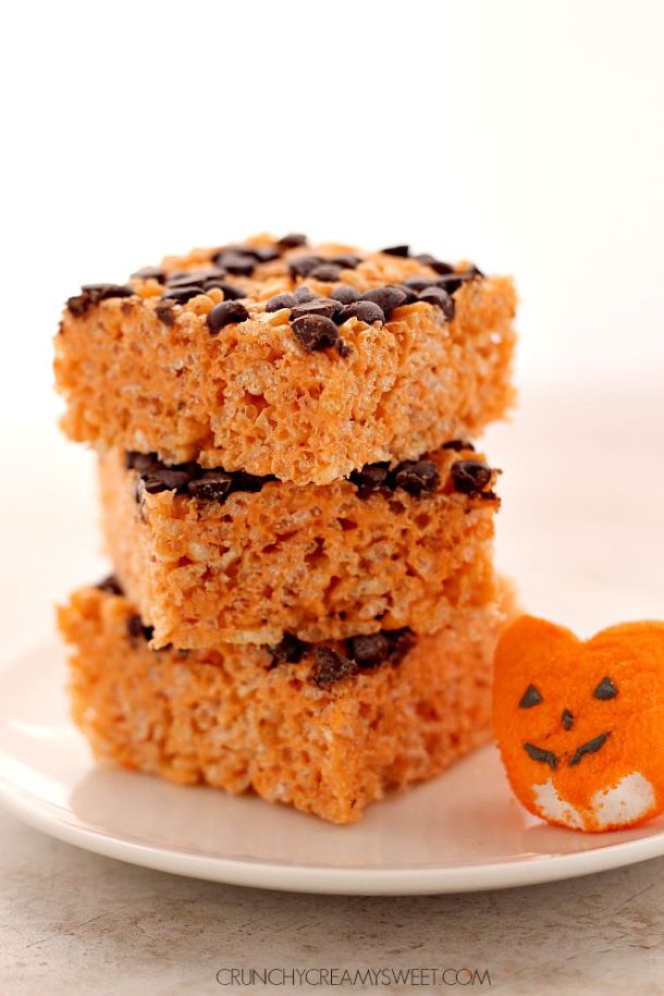 16 Rice Krispie Treats for Halloween - Rice Krispie Treats for Halloween, Halloween Treats for Kids, Halloween Treat Recipe, Halloween recipes, Halloween Dessert, Diy Halloween Treat Bags