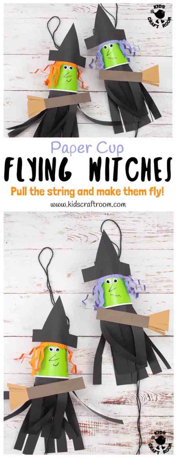 15 Witch Crafts for Kids to Make this Halloween - Witch Crafts for Kids to Make this Halloween, Witch Crafts for Kids, Witch Crafts for Halloween, DIY Halloween Crafts