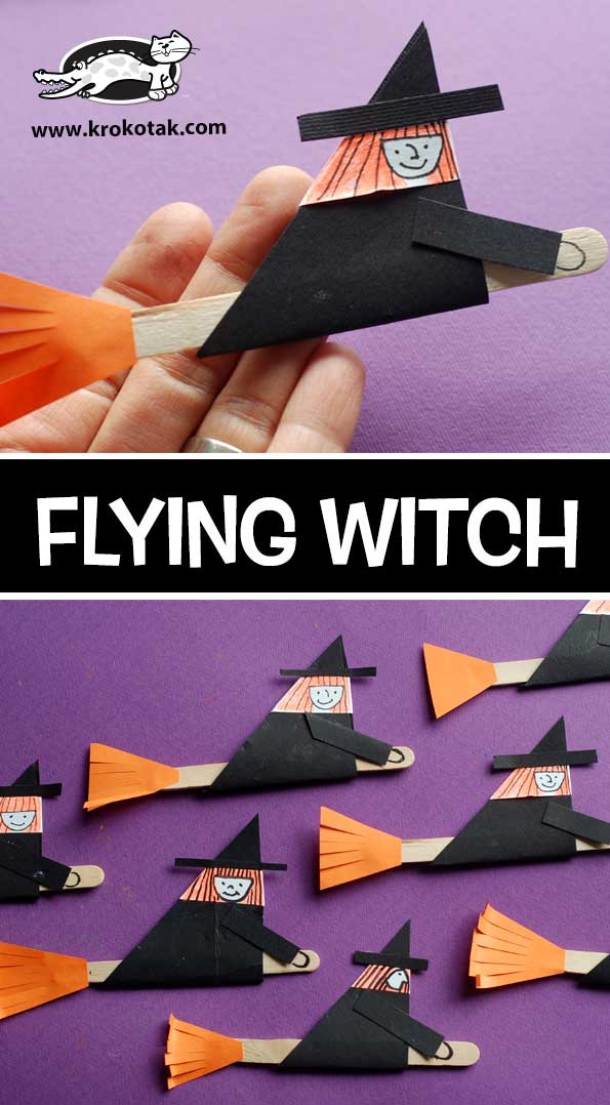 15 Witch Crafts for Kids to Make this Halloween - Witch Crafts for Kids to Make this Halloween, Witch Crafts for Kids, Witch Crafts for Halloween, DIY Halloween Crafts