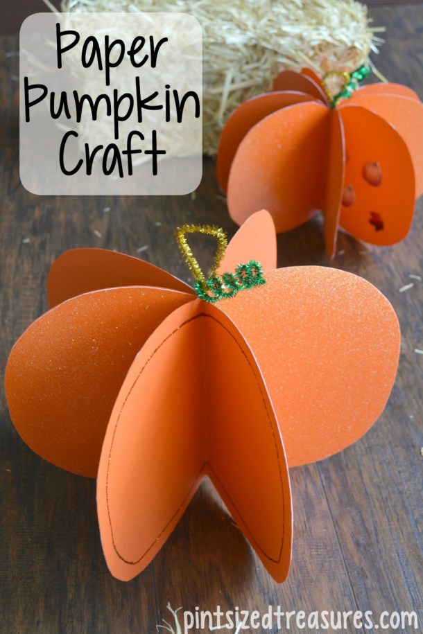 15 Cute and Easy Halloween Pumpkin Crafts for Kids (Part 2) - Pumpkin Crafts for Kids, Not Scary Halloween Crafts for Kids, Halloween Pumpkin Crafts for Kids, Halloween Crafts for Kids