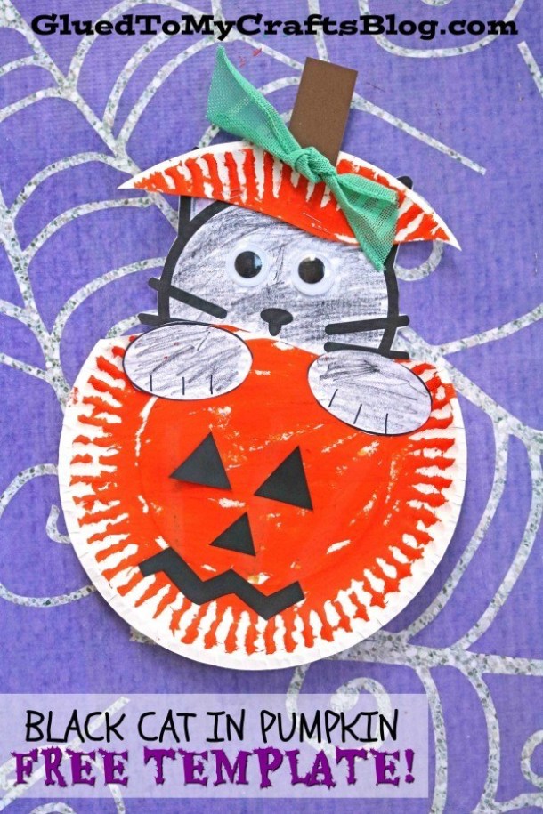 15 Cute and Easy Halloween Pumpkin Crafts for Kids (Part 1) - Pumpkin Crafts for Kids, Not Scary Halloween Crafts for Kids, Halloween Pumpkin Crafts for Kids, Halloween Crafts for Kids