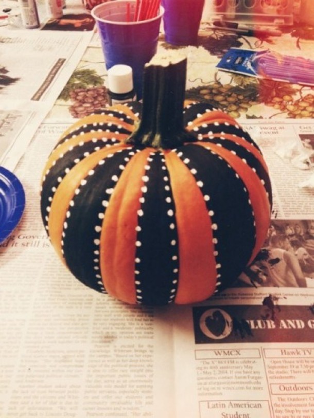 16 Amazing Pumpkin Painting Ideas - Pumpkin Painting Ideas, Pumpkin Ideas, No-Carve Pumpkin Decorating, No-Carve Pumpkin, DIY pumpkin