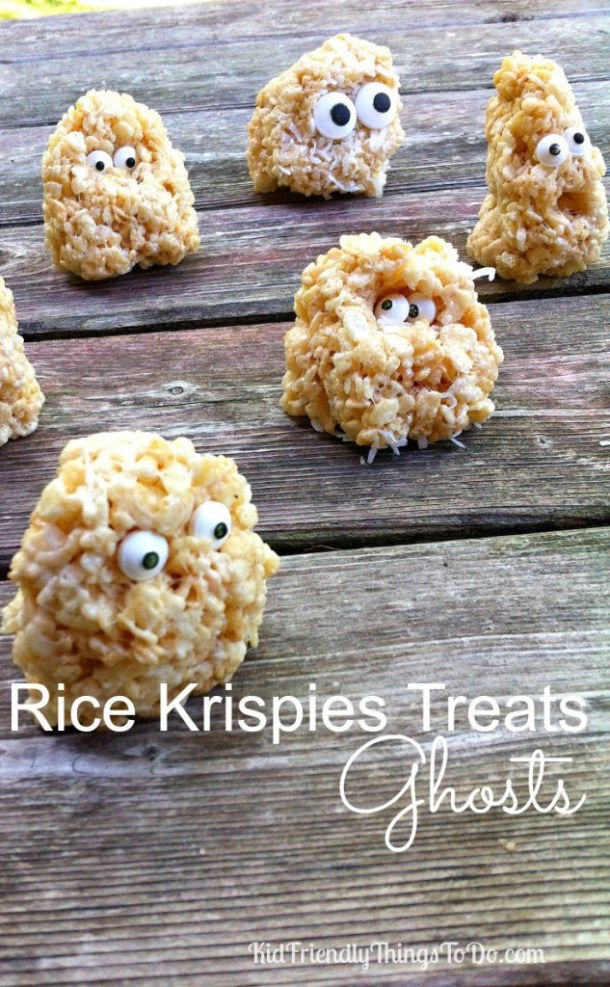 16 Rice Krispie Treats for Halloween - Rice Krispie Treats for Halloween, Halloween Treats for Kids, Halloween Treat Recipe, Halloween recipes, Halloween Dessert, Diy Halloween Treat Bags