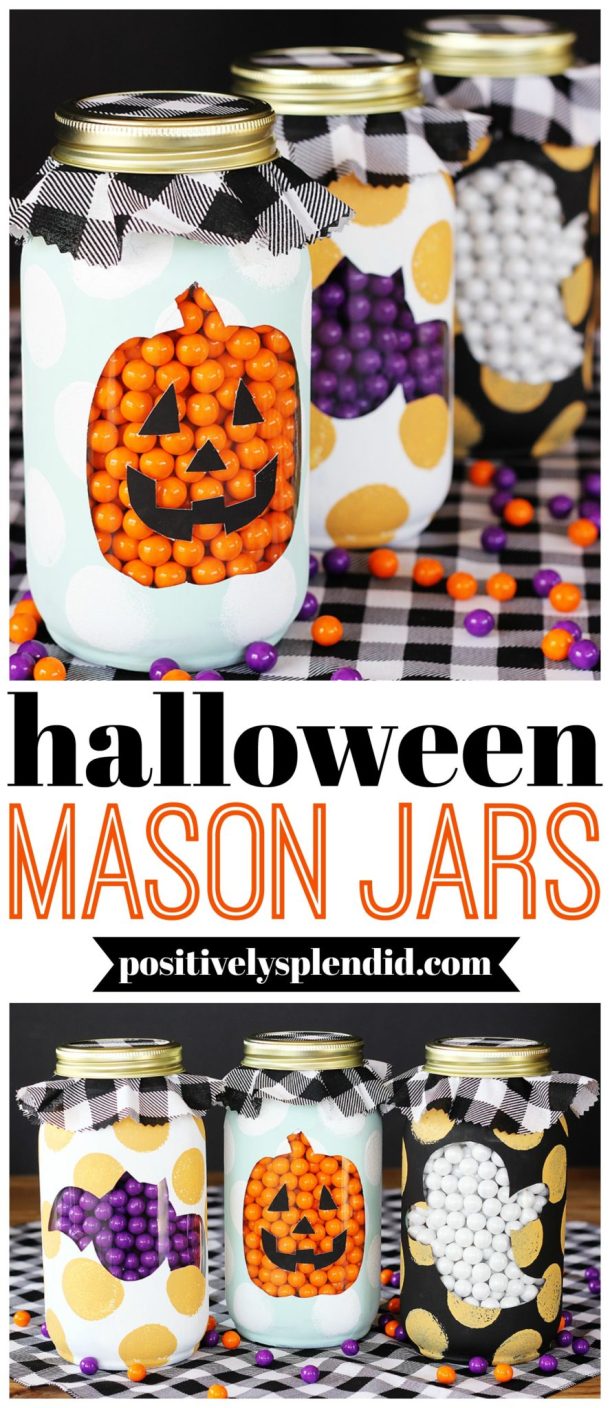 15 Cute DIY Halloween Mason Jars (Part 2) - Halloween Mason Jars, DIY Mason Jars, diy halloween mason jars, DIY Halloween Mason Jar