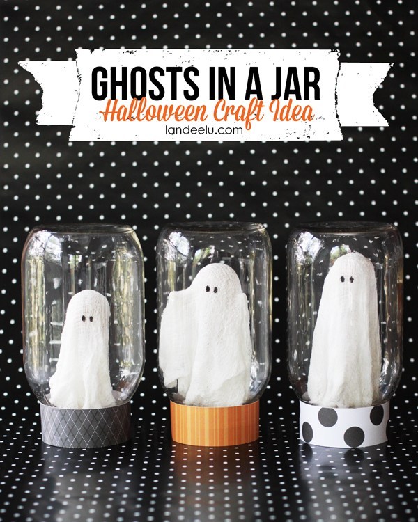 15 Cute DIY Halloween Mason Jars (Part 1) - mason jars, DIY Mason Jars, diy halloween mason jars, DIY Halloween Mason Jar