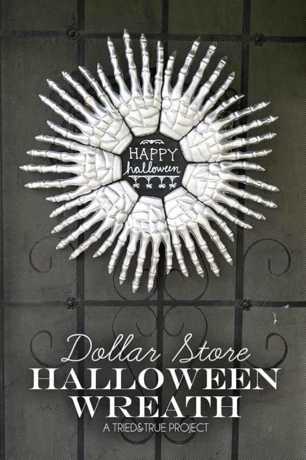 15 DIY Halloween Wreath Ideas (Part 2) - DIY Halloween Wreaths, DIY Halloween Wreath Ideas, diy Halloween wreath