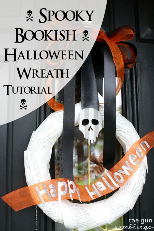 15 DIY Halloween Wreath Ideas (Part 2) - DIY Halloween Wreaths, DIY Halloween Wreath Ideas, diy Halloween wreath
