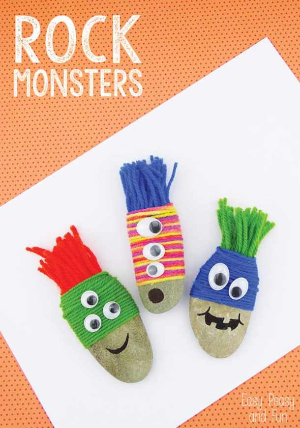 15 Not So Scary Monster Crafts For Kids (Part 2) - Monster Crafts For Kids, DIY Halloween Crafts, Crafts For Kids