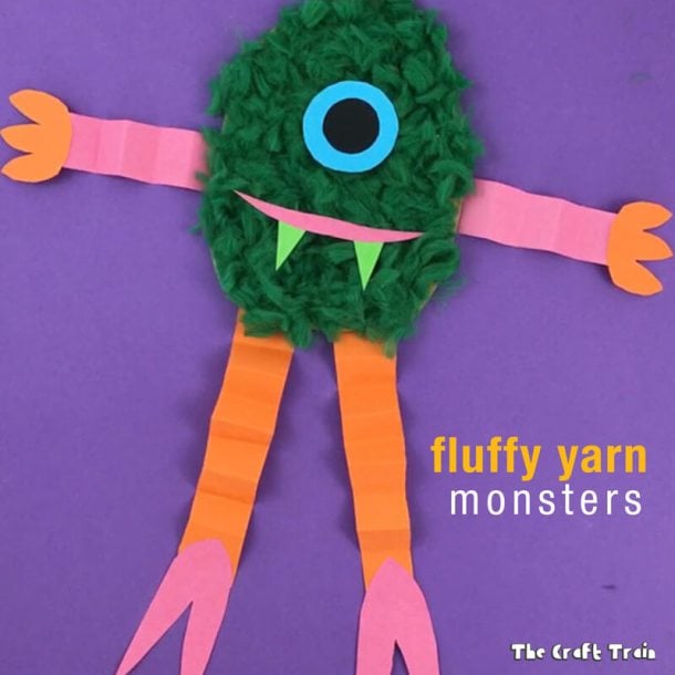 15 Not So Scary Monster Crafts For Kids (Part 2) - Monster Crafts For Kids, DIY Halloween Crafts, Crafts For Kids