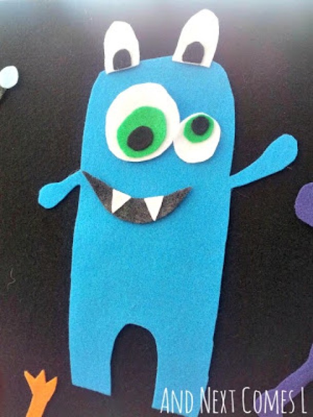 15 Not So Scary Monster Crafts For Kids (Part 2) - Monster Crafts For Kids, DIY Halloween Crafts, Crafts For Kids