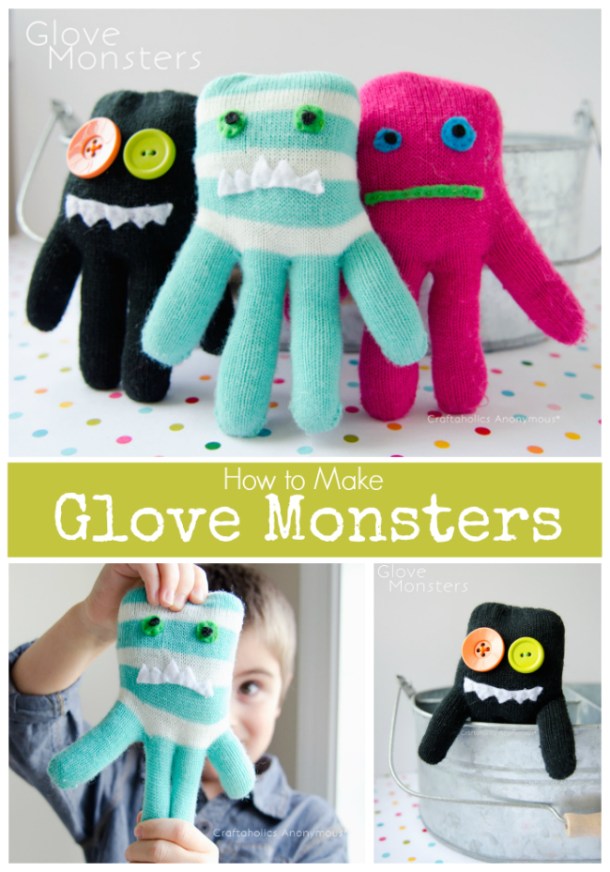 15 Not So Scary Monster Crafts For Kids (Part 2) - Monster Crafts For Kids, DIY Halloween Crafts, Crafts For Kids