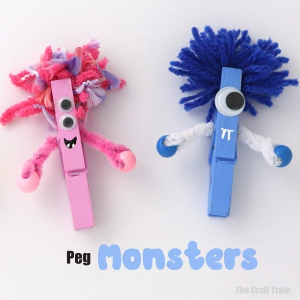 15 Not So Scary Monster Crafts For Kids (Part 1) - Monster Crafts For Kids, Monster Crafts, Halloween Crafts for Kids, halloween crafts, diy Halloween