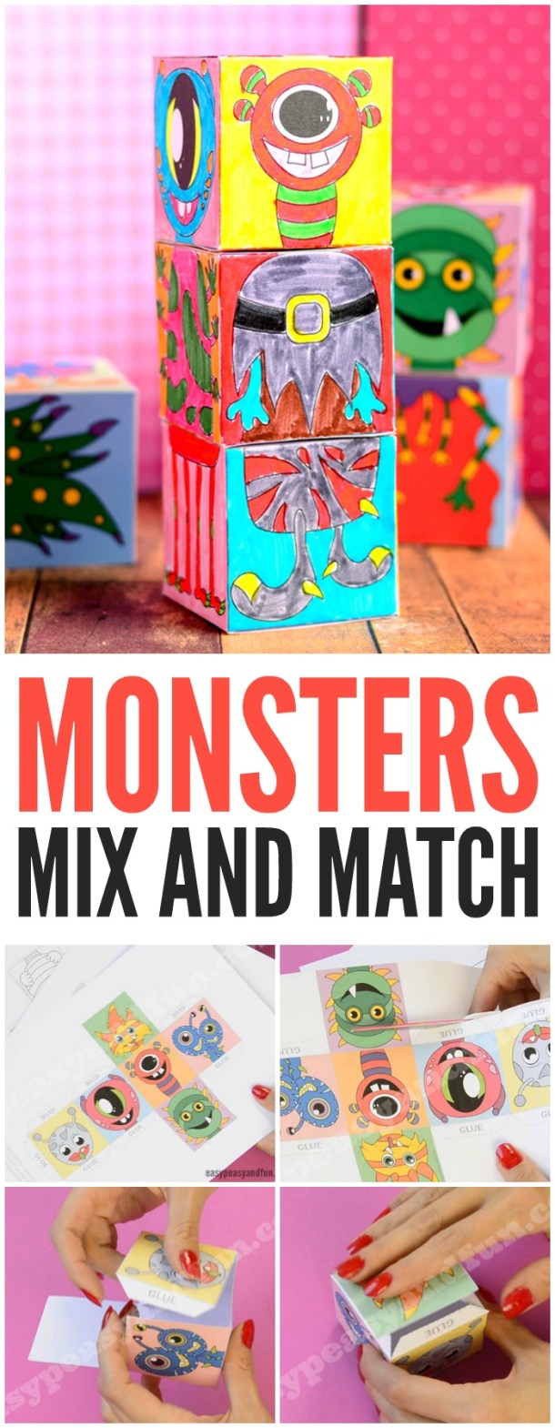 15 Not So Scary Monster Crafts For Kids (Part 1) - Monster Crafts For Kids, Monster Crafts, Halloween Crafts for Kids, halloween crafts, diy Halloween
