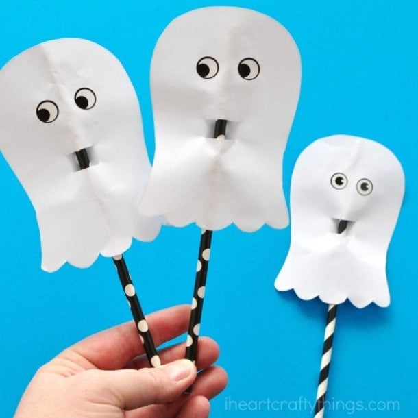 15 Non-Spooky Halloween Ghost Crafts for Kids - Not Scary Halloween Crafts for Kids, Halloween Ghost Crafts for Kids, Halloween Crafts for Kids, Ghost Crafts for Kids