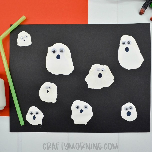 15 Non-Spooky Halloween Ghost Crafts for Kids - Not Scary Halloween Crafts for Kids, Halloween Ghost Crafts for Kids, Halloween Crafts for Kids, Ghost Crafts for Kids