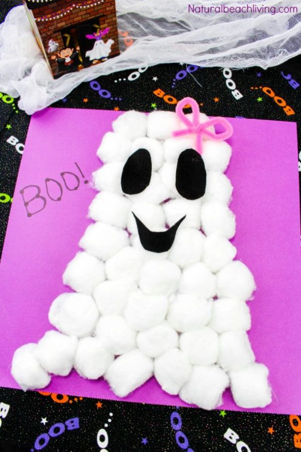 15 Non-Spooky Halloween Ghost Crafts for Kids - Not Scary Halloween Crafts for Kids, Halloween Ghost Crafts for Kids, Halloween Crafts for Kids, Ghost Crafts for Kids