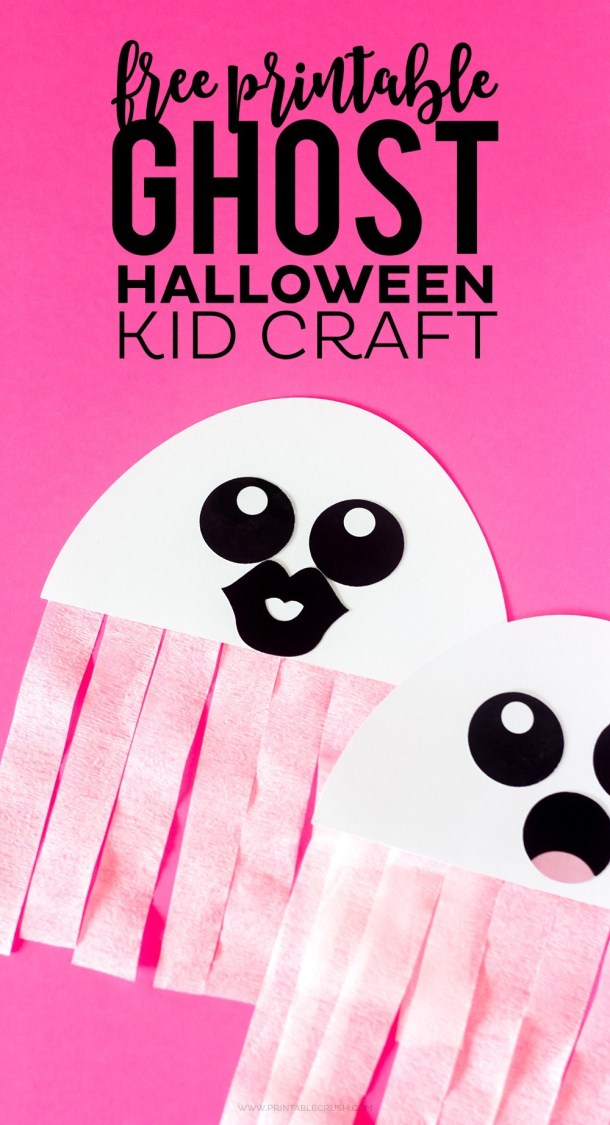 15 Non-Spooky Halloween Ghost Crafts for Kids - Not Scary Halloween Crafts for Kids, Halloween Ghost Crafts for Kids, Halloween Crafts for Kids, Ghost Crafts for Kids