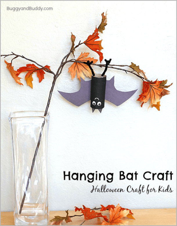 15 Easy Halloween Bat Crafts for Kids - Not Scary Halloween Crafts for Kids, Halloween Crafts for Kids, Halloween Bat Crafts for Kids