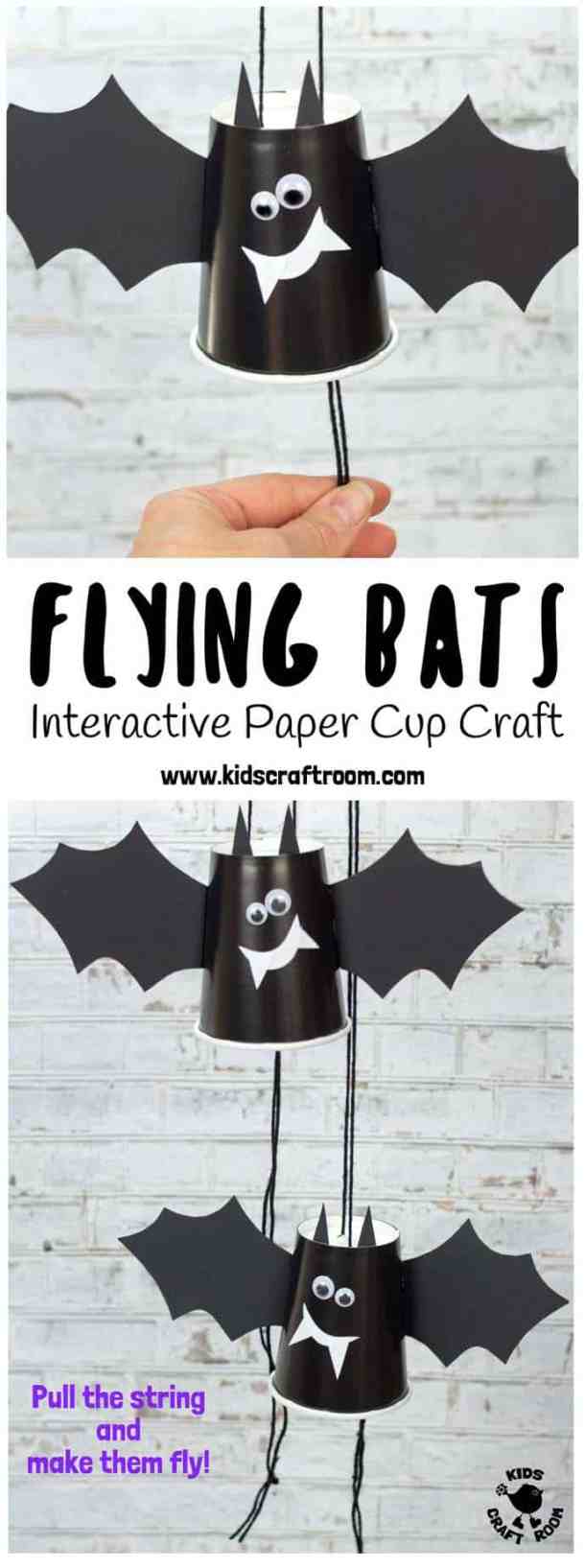 15 Easy Halloween Bat Crafts for Kids - Not Scary Halloween Crafts for Kids, Halloween Crafts for Kids, Halloween Bat Crafts for Kids