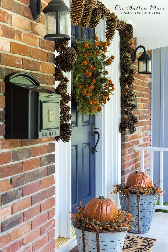 Front Porches that Have Us So Ready for Fall - Fall Porch Decorating Ideas, Fall Porch Decor Ideas, fall porch decor, Fall Porch, DIY Fall Porch