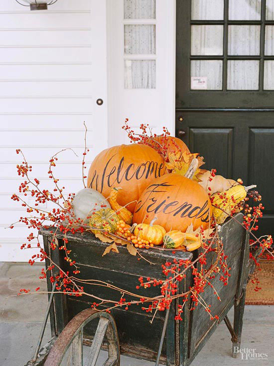 Front Porches that Have Us So Ready for Fall - Fall Porch Decorating Ideas, Fall Porch Decor Ideas, fall porch decor, Fall Porch, DIY Fall Porch