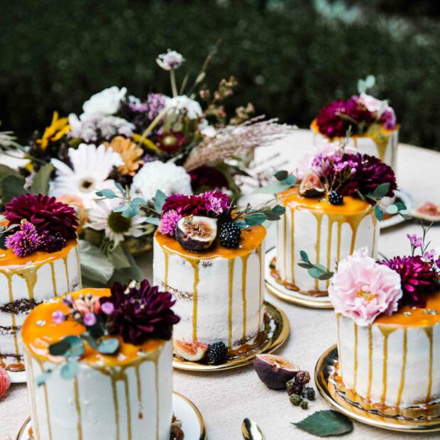  
PHOTO BY JUSTIN JAMES MUIR; CAKES BY AMY’S SWEET BAKE SHOP