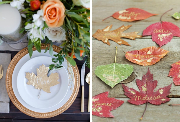 15 Romantic Ways To Incorporate Fall Leaves Into Your Wedding Decor - rustic wedding decoration, Incorporate Fall Leaves Into Your Wedding Decor, Fall Wedding Ideas