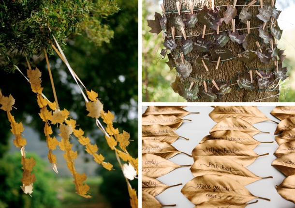 15 Romantic Ways To Incorporate Fall Leaves Into Your Wedding Decor - rustic wedding decoration, Incorporate Fall Leaves Into Your Wedding Decor, Fall Wedding Ideas