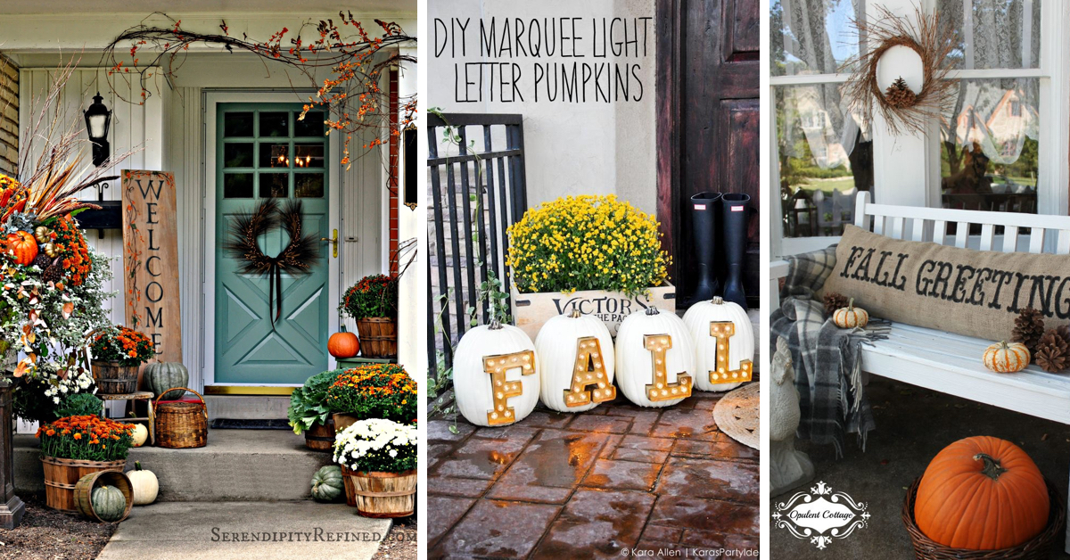 15 And Easy Fall Porch Decor Ideas Part 1 - Diy Fall Porch Decorations