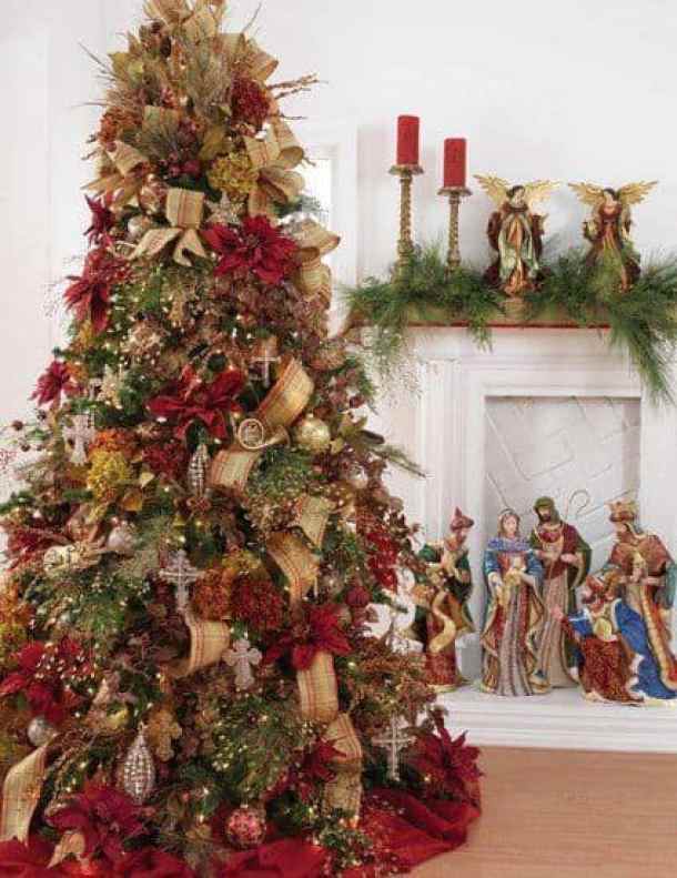 20 Stunning Christmas Tree Ideas 2019 (Part 3) - Farmhouse Christmas Trees, Diy Christmas tree, Christmas Tree Ideas, Christmas Tree Decorating Ideas