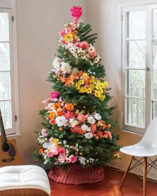 20 Stunning Christmas Tree Ideas 2019 (Part 3) - Farmhouse Christmas Trees, Diy Christmas tree, Christmas Tree Ideas, Christmas Tree Decorating Ideas