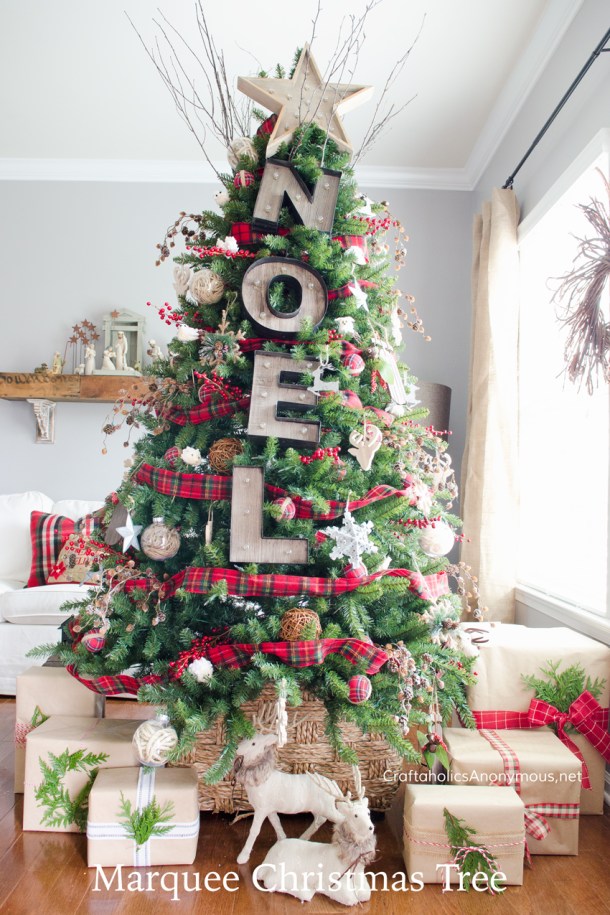 20 Stunning Christmas Tree Ideas 2019 (Part 1) - Farmhouse Christmas Trees, Diy Christmas tree, Christmas Tree Ideas, Christmas Tree Decorating Ideas, Christmas tree