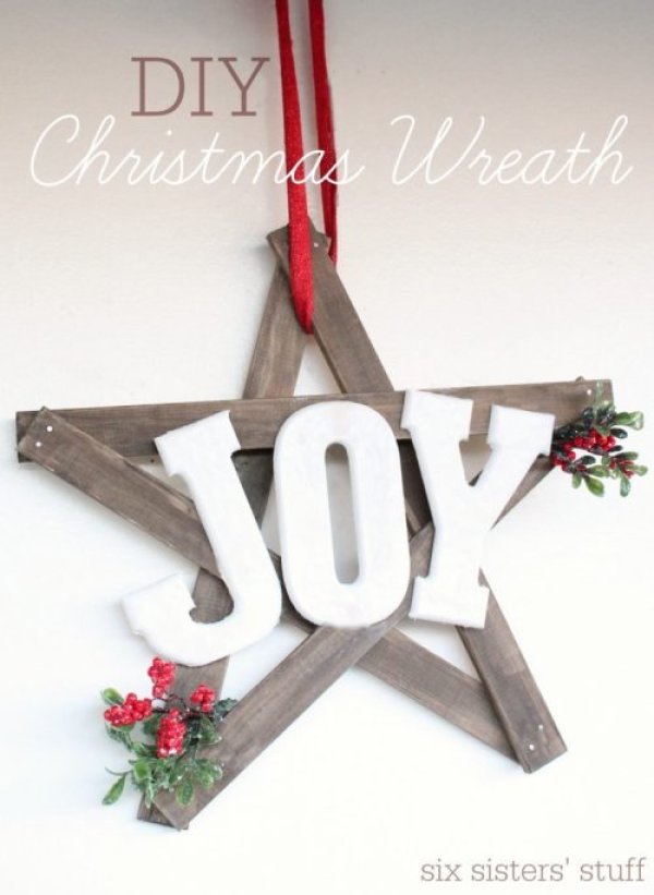 15 DIY Christmas Wreath Ideas (Part 1) - DIY Christmas Wreath Ideas, Diy Christmas Wreath, DIY Christma