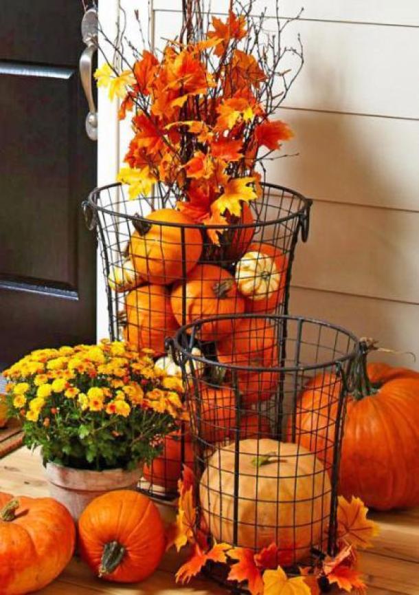 15 Cheap and Easy Fall Porch Decor Ideas (Part 2) - Fall Porch Decor Ideas, fall porch decor, DIY Fall Porch Decor Ideas