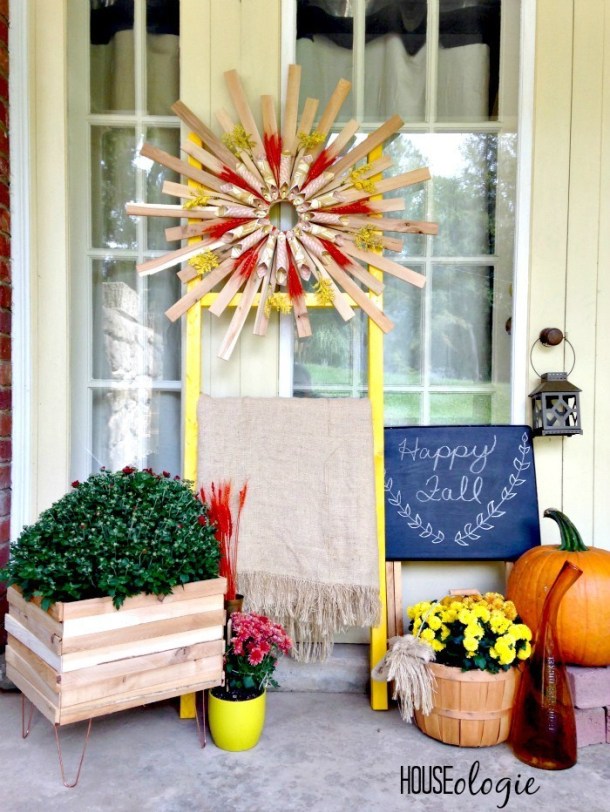 15 Cheap and Easy Fall Porch Decor Ideas (Part 2) - Fall Porch Decor Ideas, fall porch decor, DIY Fall Porch Decor Ideas