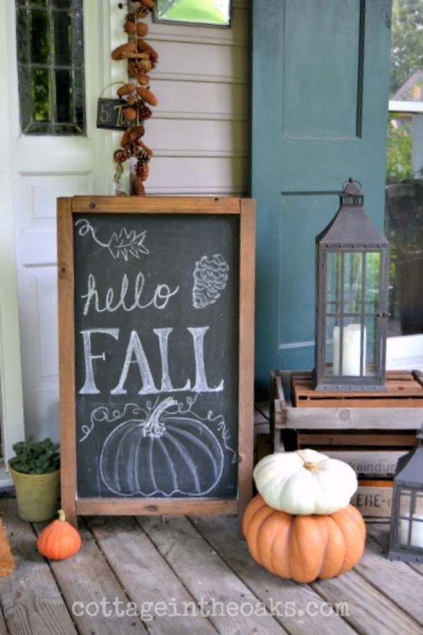 15 Cheap and Easy Fall Porch Decor Ideas (Part 2) - Fall Porch Decor Ideas, fall porch decor, DIY Fall Porch Decor Ideas