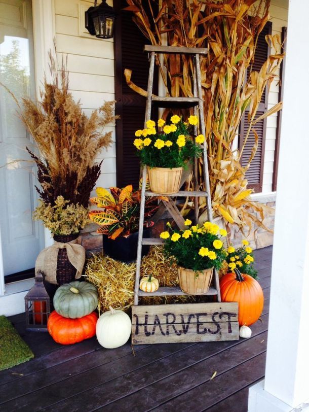 15 Cheap and Easy Fall Porch Decor Ideas (Part 1) - Fall Porch Decor Ideas, DIY Fall Porch Decor Ideas, DIY Fall Porch