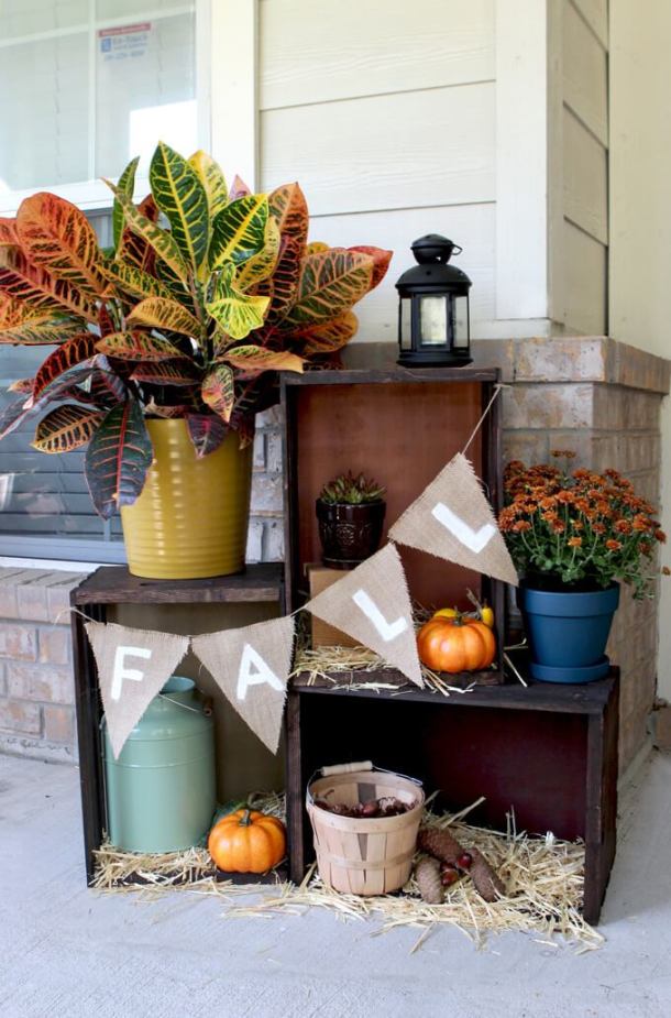 15 Cheap and Easy Fall Porch Decor Ideas (Part 1) - Fall Porch Decor Ideas, DIY Fall Porch Decor Ideas, DIY Fall Porch