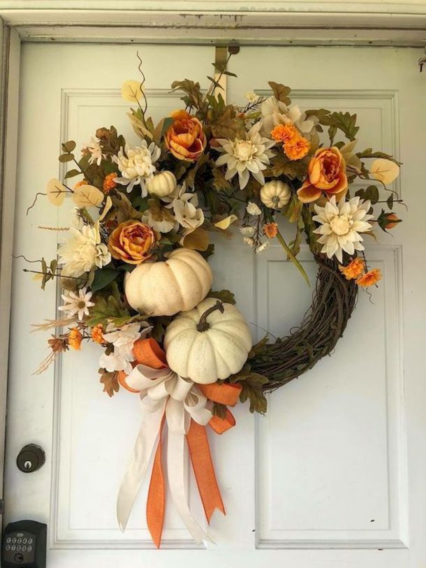 15 Farmhouse and Rustic DIY Thanksgiving Wreaths - DIY Thanksgiving Wreaths Ideas, DIY Thanksgiving Wreaths