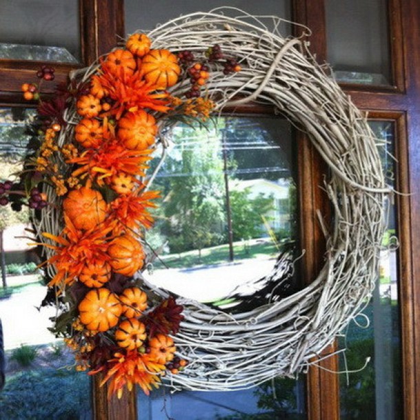 15 Farmhouse and Rustic DIY Thanksgiving Wreaths - DIY Thanksgiving Wreaths Ideas, DIY Thanksgiving Wreaths