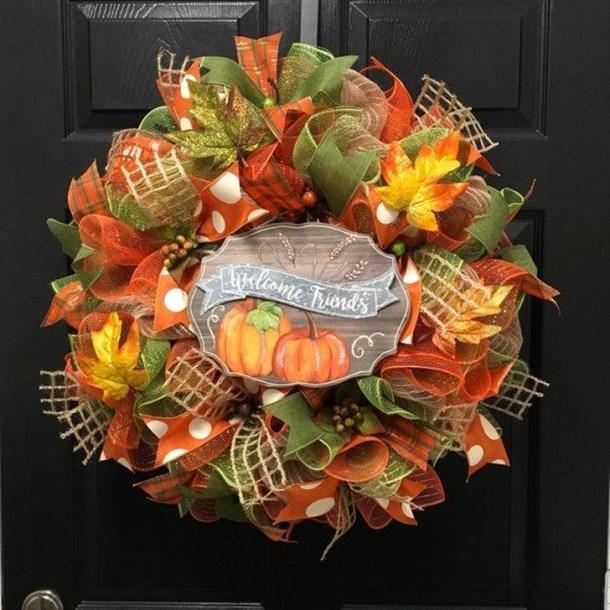 15 Farmhouse and Rustic DIY Thanksgiving Wreaths - DIY Thanksgiving Wreaths Ideas, DIY Thanksgiving Wreaths