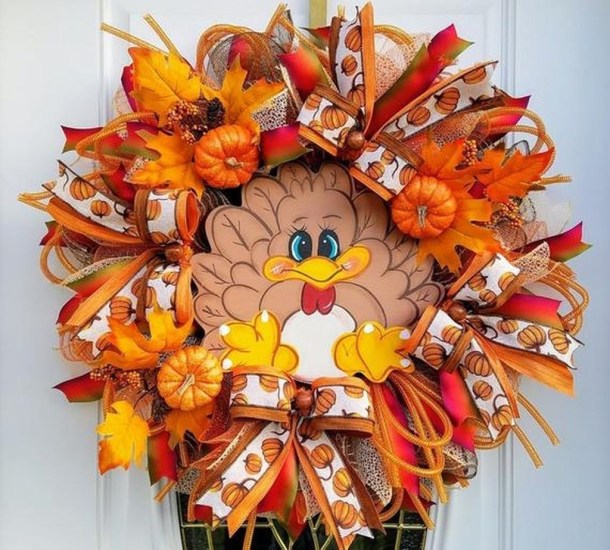 15 Farmhouse and Rustic DIY Thanksgiving Wreaths - DIY Thanksgiving Wreaths Ideas, DIY Thanksgiving Wreaths