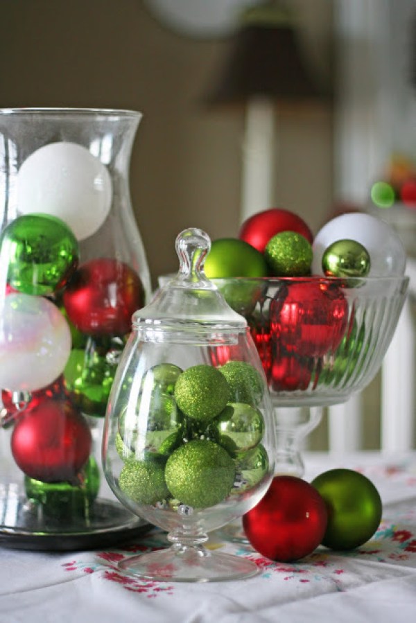 15 Best DIY Christmas Centerpieces (Part 1) - DIY Christmas Centerpieces, Diy Christmas, diy centerpiece, Christmas Centerpieces