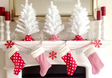 15 Easy Handmade Christmas Stockings (Part 2) - DIY Christmas Stocking Ideas, Diy Christmas stocking, Christmas Stockings