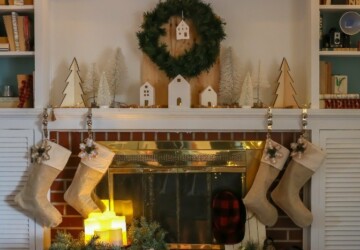 15 Rustic Christmas Mantel Decor Ideas - Rustic Christmas Mantel Decor Ideas, Rustic Christmas Mantel Decor, Rustic Christmas Decor Ideas, Mantel Decor Ideas, Christmas Mantel Ideas, Christmas mantel decoration