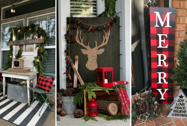 16 Rustic Christmas Porch Decor Ideas 16 Rustic Christmas Porch Decor Ideas - Rustic Christmas Porch Decor Ideas, Rustic Christmas Porch Decor, Rustic Christmas Porch, Christmas Porch Decor Ideas