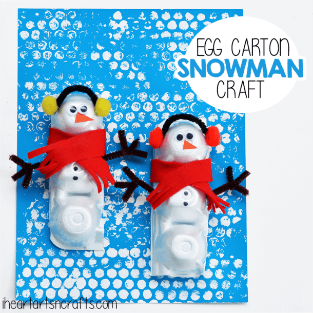 15 Easy and Cute Snowman Crafts for Kids to Make - Snowman Crafts for Kids, snowman crafts, diy snowman, 15 Cute Snowman Craft and Food Ideas