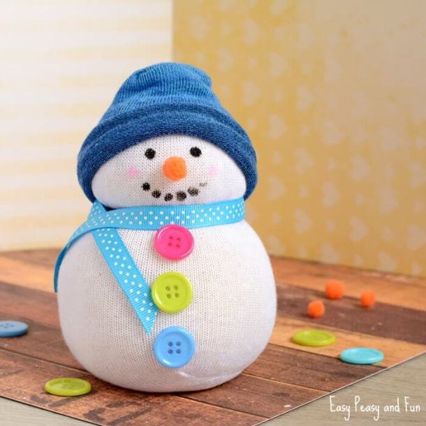 15 Easy and Cute Snowman Crafts for Kids to Make - Snowman Crafts for Kids, snowman crafts, diy snowman, 15 Cute Snowman Craft and Food Ideas